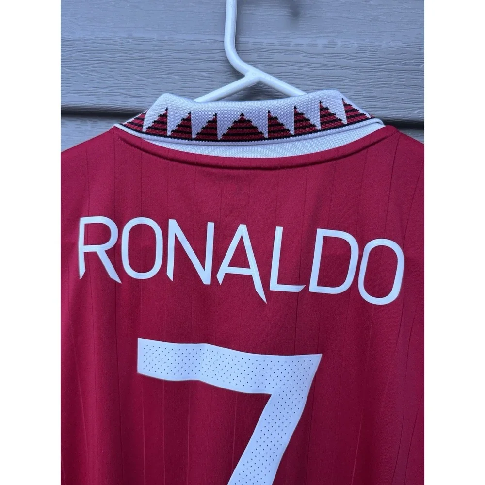 Manchester United Adidas AeroReady Home Jersey Mens L Cristiano Ronaldo 2022 EUC